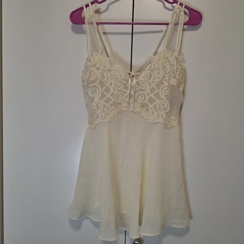 California Dynasty VintageCream Teddy Nightgown Medium